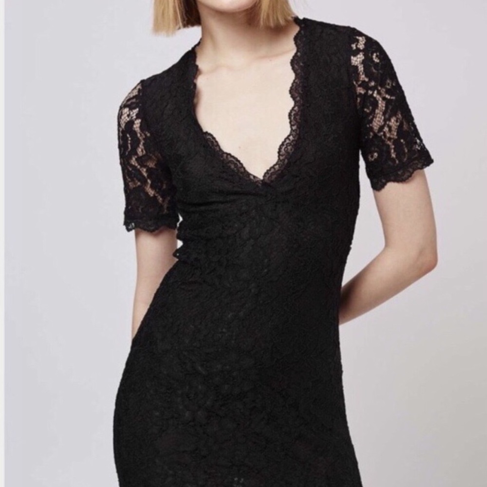 Black Lace TopShop Dress